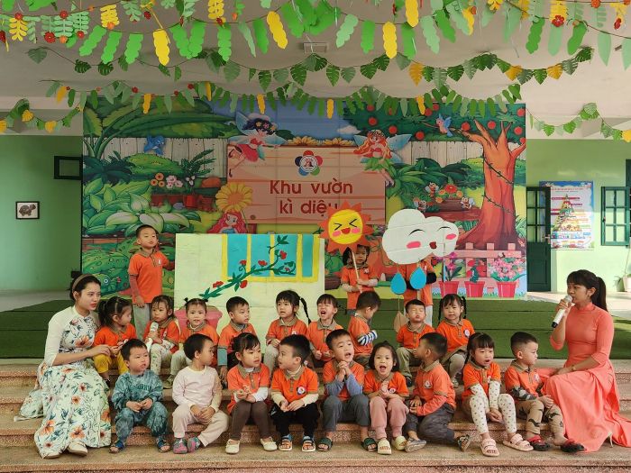 Khoảnh khắc học tập vui nhộn tại Trường Mầm Non An Lạc