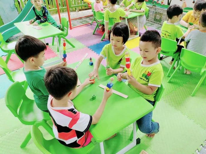 Lớp học hiện đại với trang thiết bị giáo dục tiên tiến tại Trường Mầm non Bé Thông Minh