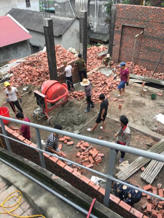 Hình ảnh thi công thực tế của SJHome
