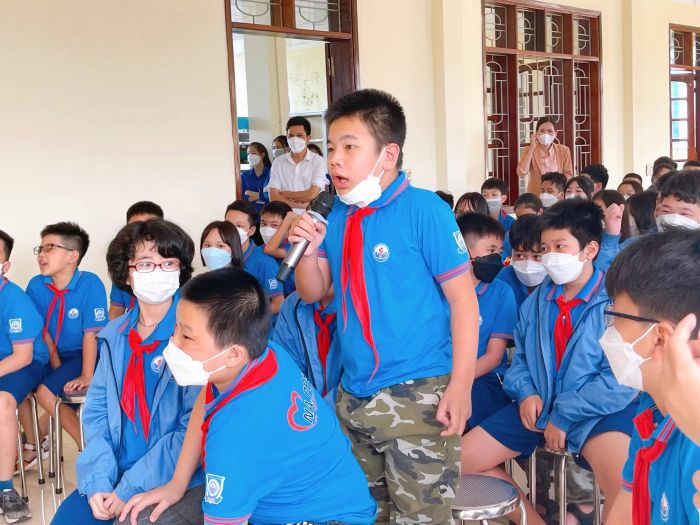 Hoạt động ngoại khóa sôi nổi của học sinh THSP Nghệ An
