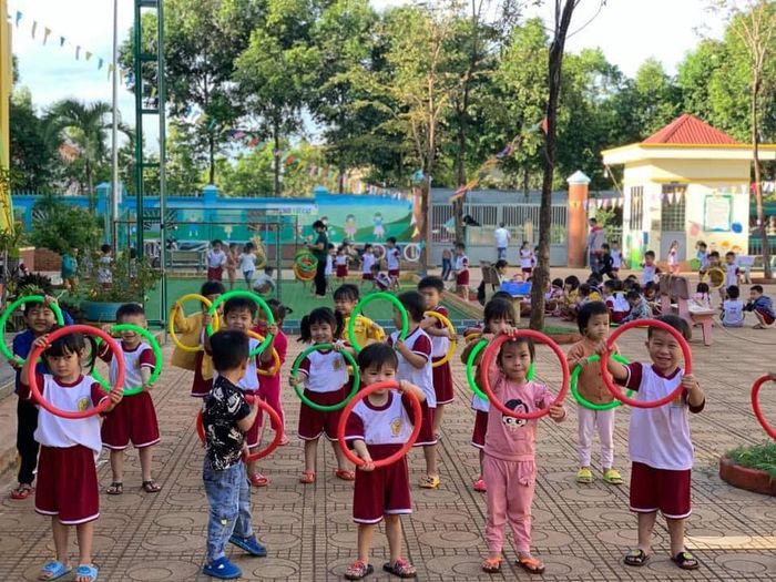 Hoạt động học tập vui nhộn tại Trường Mẫu Giáo Phước Tín