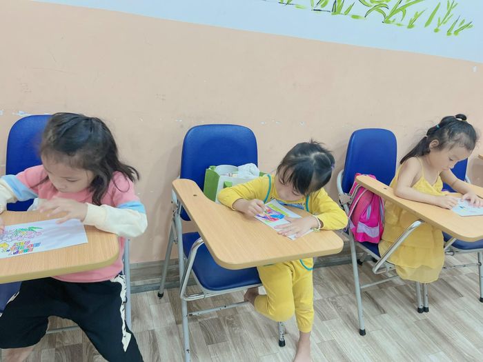 Không gian học tập tại Trung tâm ngoại ngữ Hướng Dương