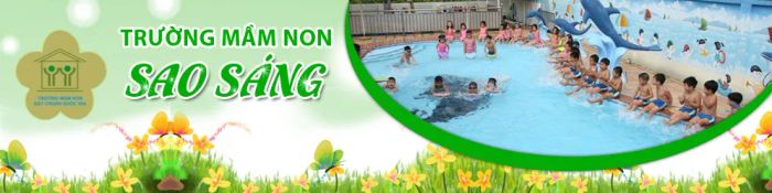 Khuôn viên xanh mát tại Trường Mầm non Sao Sáng