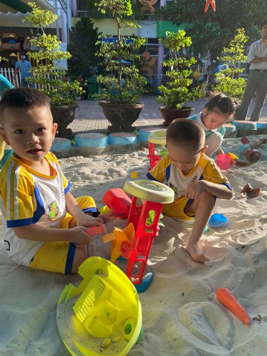 Khu vui chơi sáng tạo tại Trường Mầm non Lê Thị Hồng Gấm