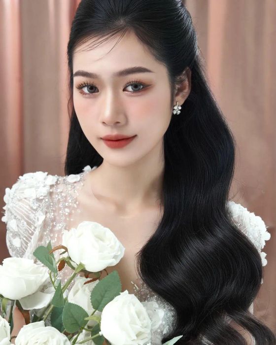 Q Wedding Studio ảnh 1 - Bộ ảnh cưới đậm chất Hàn Quốc với phong cách trang điểm tự nhiên, tôn lên vẻ đẹp thuần khiết của cô dâu.