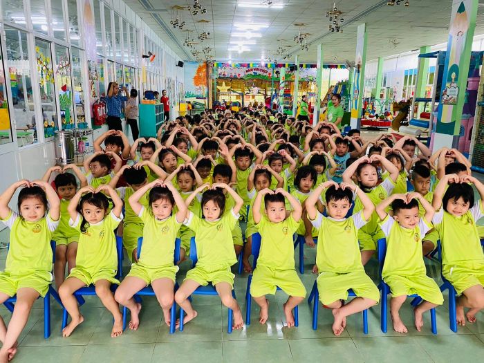Khu vui chơi sáng tạo với thiết bị hiện đại tại Trường MN Tuổi Thần Tiên