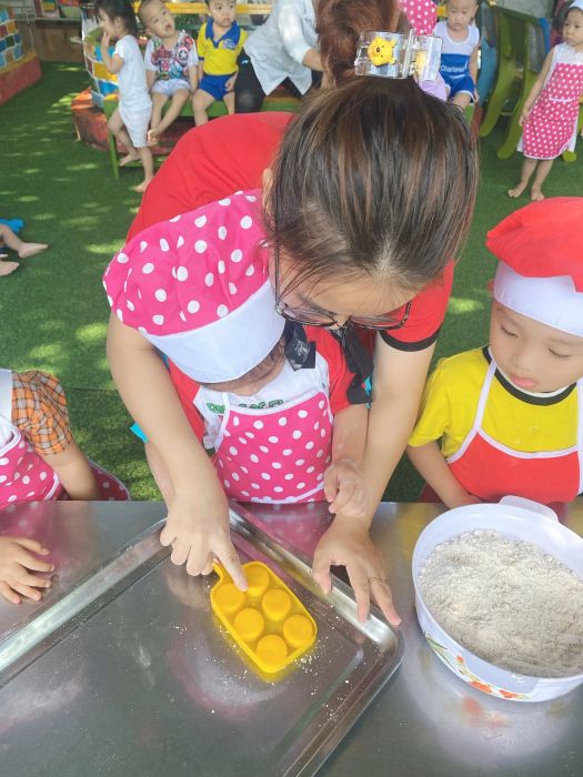 Hoạt động vui chơi sáng tạo tại Trường Mầm non Trạng Tí