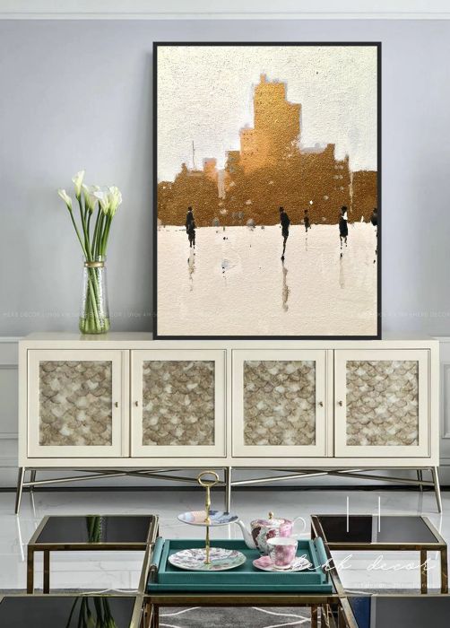 Không gian trưng bày tranh ấn tượng tại Herb Decor