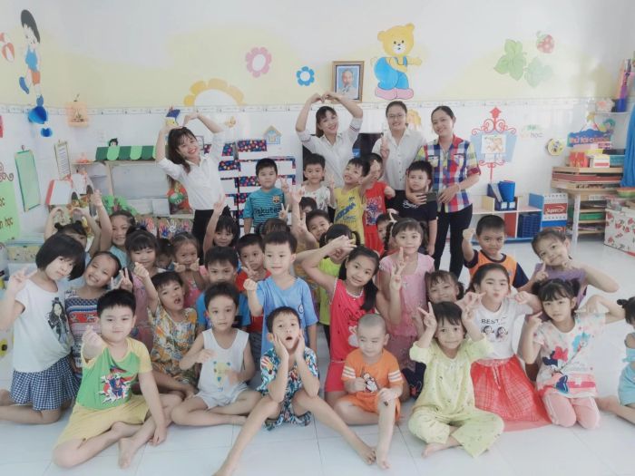 Hình ảnh khuôn viên Trường Mầm non Hoa Hồng