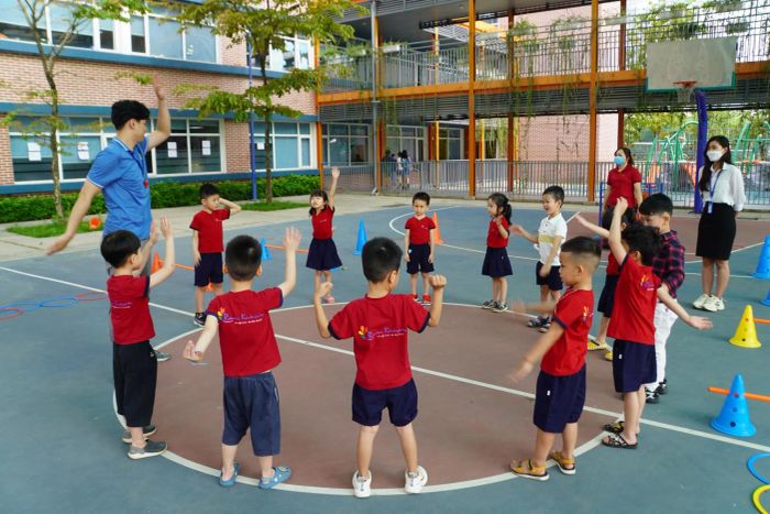 Không gian học tập đầy màu sắc tại Mầm non Rainbow