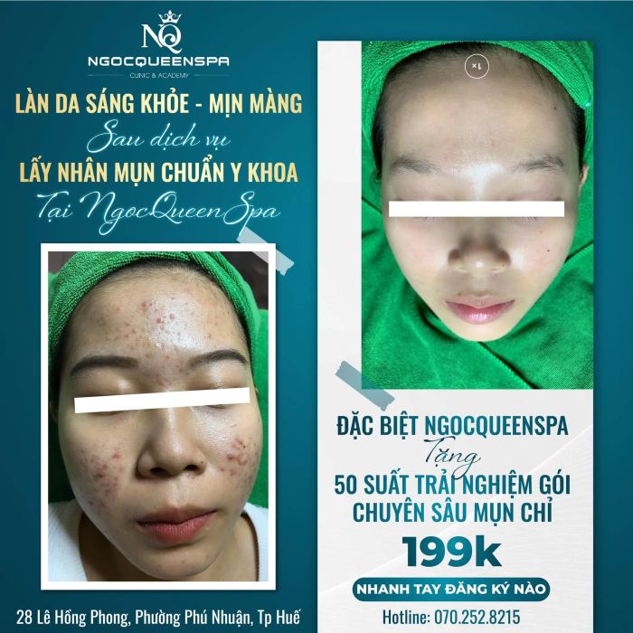 Không gian sang trọng tại NgocQueenSpa Beauty & Nail