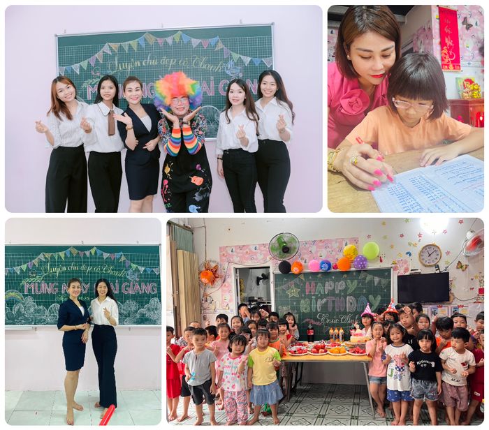 Hình ảnh hoạt động học tập tại lớp Cô Thanh