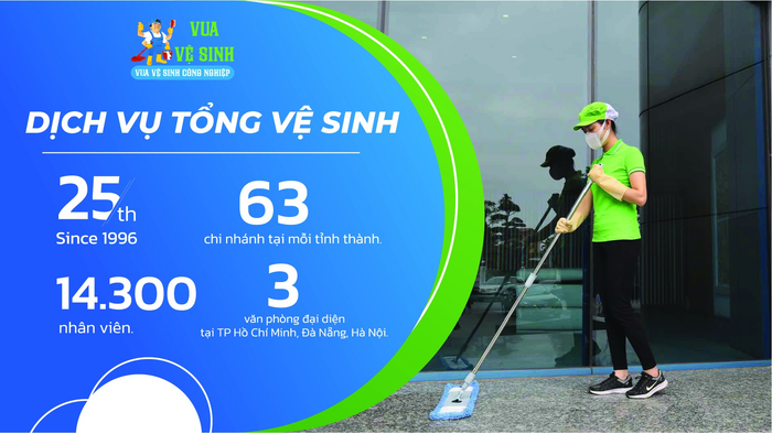 Hình ảnh quy trình làm sạch chuyên nghiệp của Vua Vệ Sinh