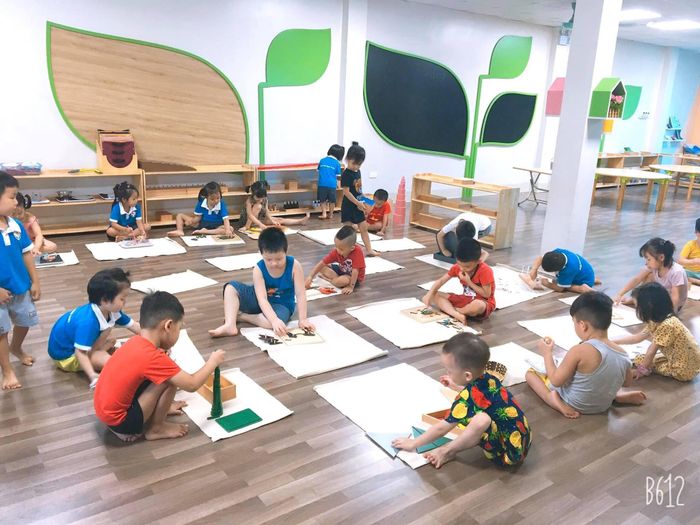 Không gian học tập Montessori tại Bống Bang