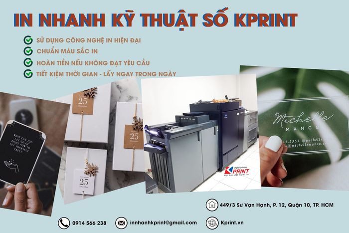 Công Ty In Nhanh Kỹ Thuật Số Kprint ảnh 1