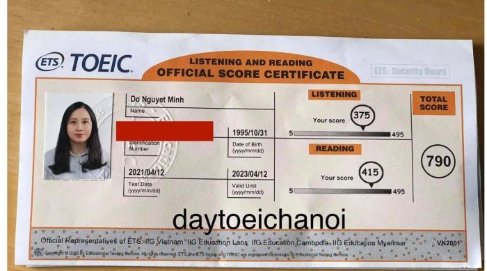 DAYTOEICHANOI ảnh 1