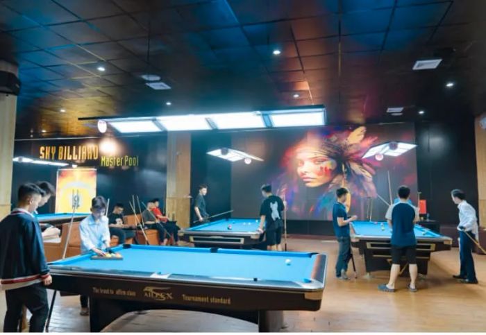 Hình ảnh không gian sang trọng tại SKY Billiard - Master Pool