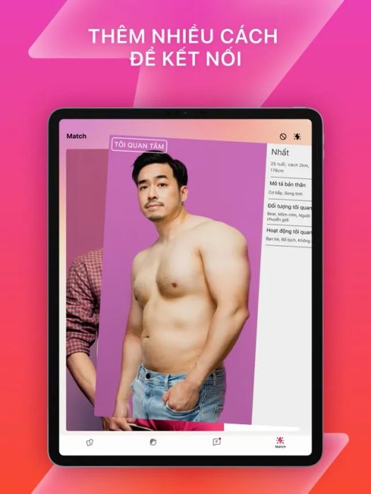 Trải nghiệm giao diện độc đáo của Jack'd dành cho cộng đồng gay