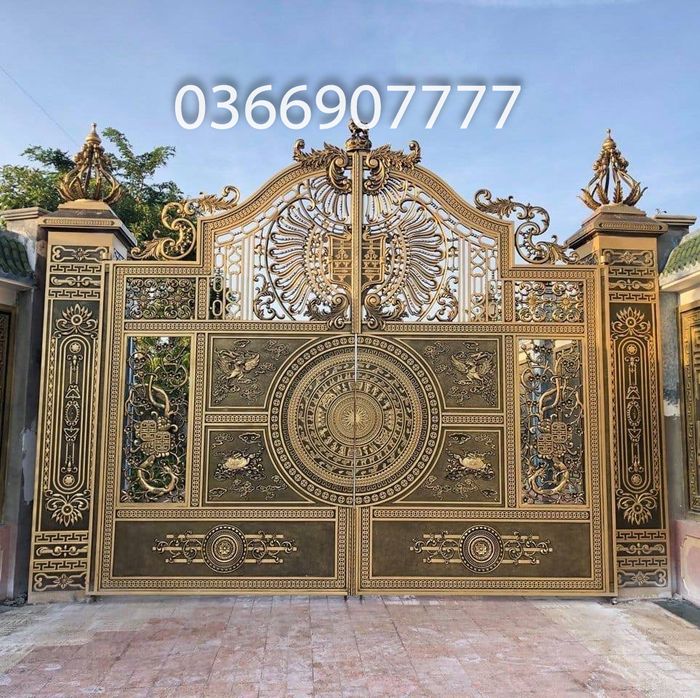 Bộ sưu tập hình ảnh cổng nhôm đúc nghệ thuật từ Thành Nam - Ảnh 1