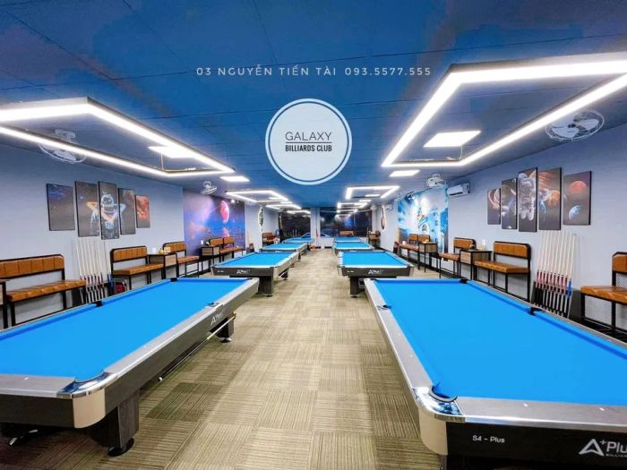 Không gian hiện đại tại Galaxy Billiards