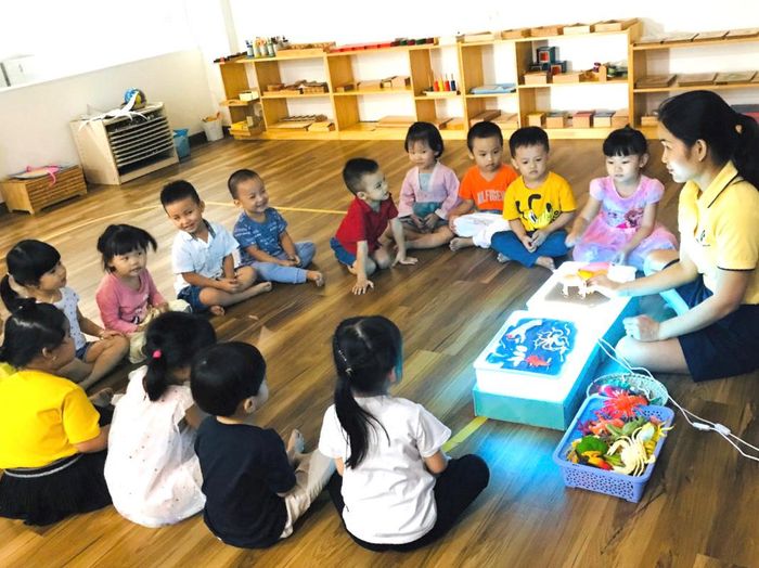 Hình ảnh sinh động về không gian học tập đầy sáng tạo tại Trường Mầm Non Tinh Tú StarKids