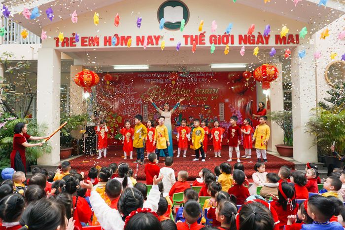 Khám phá hình ảnh Trường Mầm non Cẩm Tây - Không gian học tập hiện đại kết hợp với giá trị truyền thống lâu năm