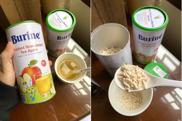 Bộ sưu tập hình ảnh đa dạng về các hương vị trà hoa quả Burine