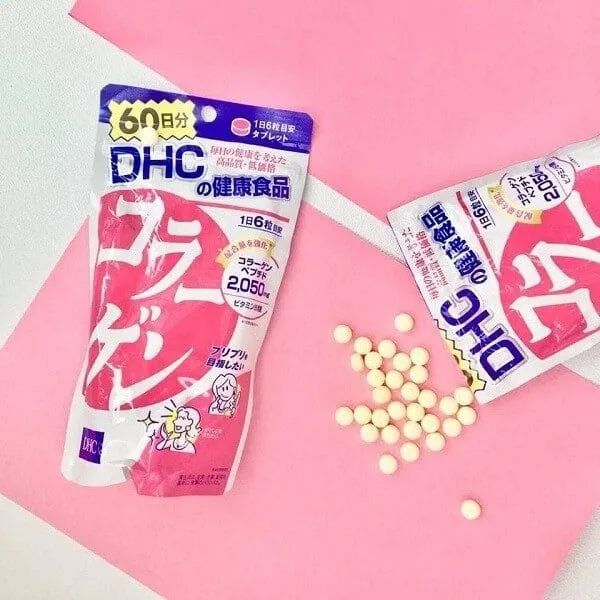 Hình ảnh chân thực viên uống Collagen DHC 2050mg cao cấp