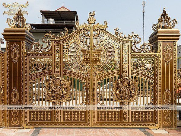 Tuyển tập hình ảnh cổng nhôm đúc cao cấp từ Hoàng Nguyễn - Ảnh 1