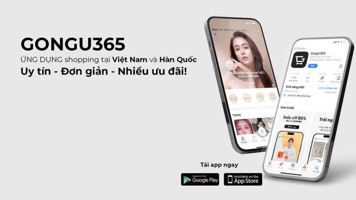 Hình ảnh trải nghiệm mua sắm trên GongU365