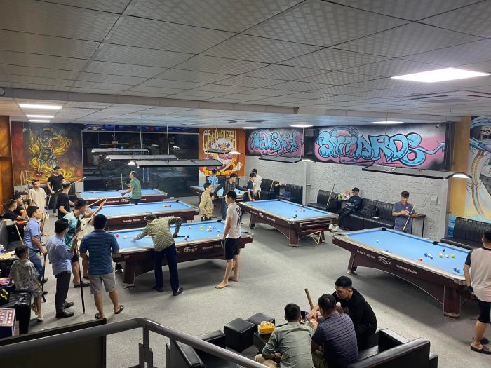 Không gian sang trọng tại NewSky Billiards