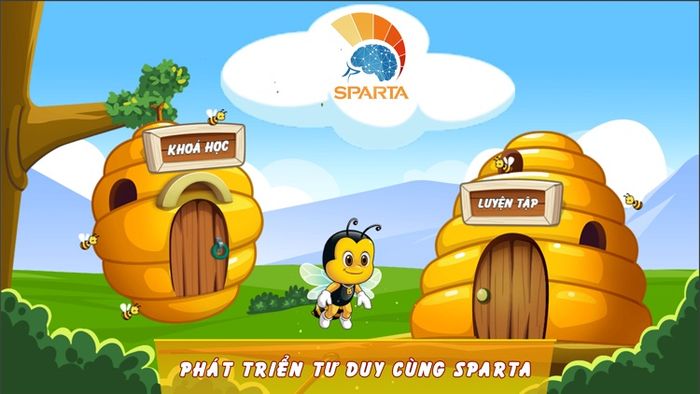 Giao diện tương tác thân thiện của Toán tư duy Sparta