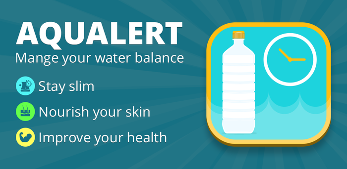 Giao diện ứng dụng Aqualert - Nhớ uống nước