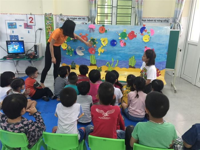 Không gian học tập đầy màu sắc tại Trường Mầm non Lệ Chi