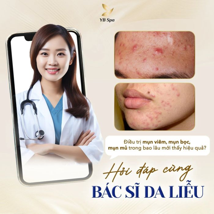 Quy trình trị mụn chuyên nghiệp tại YB Spa