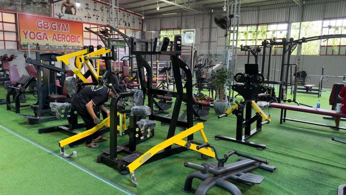 Không gian tập luyện tại G8 GYM & YOGA