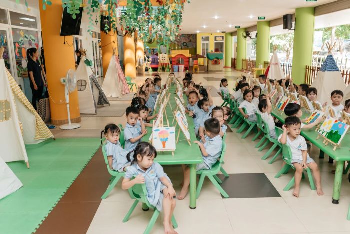 Khám phá không gian học tập đầy cảm hứng tại Mầm Non Nhật Minh