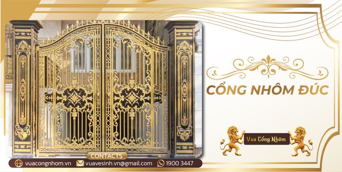 Tuyển tập mẫu cổng nhôm đúc cao cấp từ Vua Cổng Nhôm - Ảnh 2