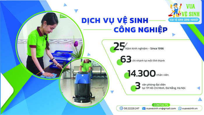 Hình ảnh đội ngũ Vua Vệ Sinh đang làm việc chuyên nghiệp