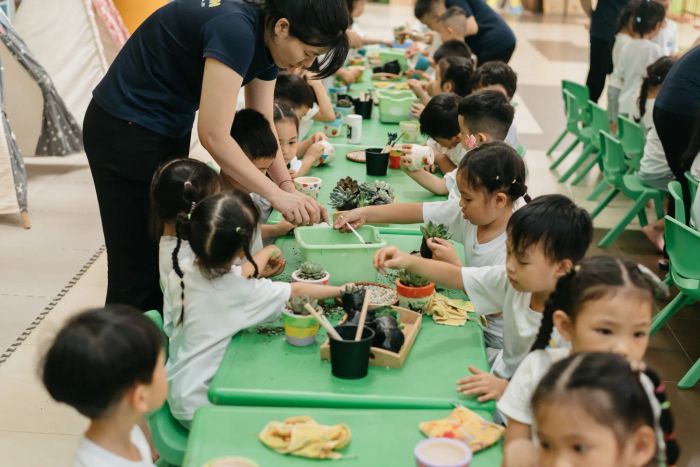 Những khoảnh khắc đáng yêu trong ngôi trường mầm non chuẩn quốc tế