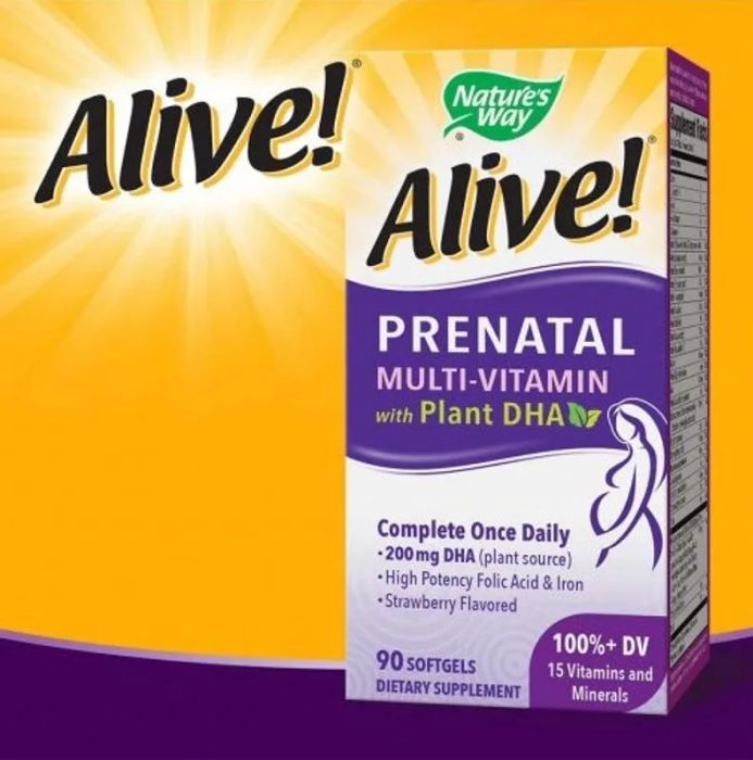 Hình ảnh chính hãng Alive! Prenatal Multivitamin DHA