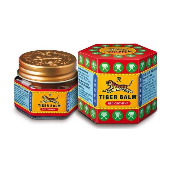 Hình ảnh chi tiết cao xoa bóp Tiger Balm Red Extra Strength phiên bản đỏ
