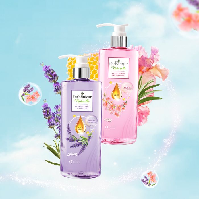 Hình ảnh chân thực về dòng sữa tắm Enchanteur cao cấp