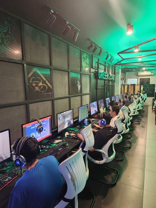 Góc check-in ấn tượng tại Green Zone Gaming Lounge