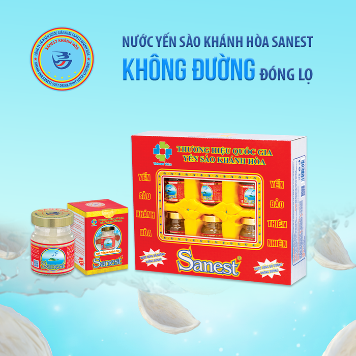 Hình ảnh Nước yến Sanest không đường (ảnh 1)