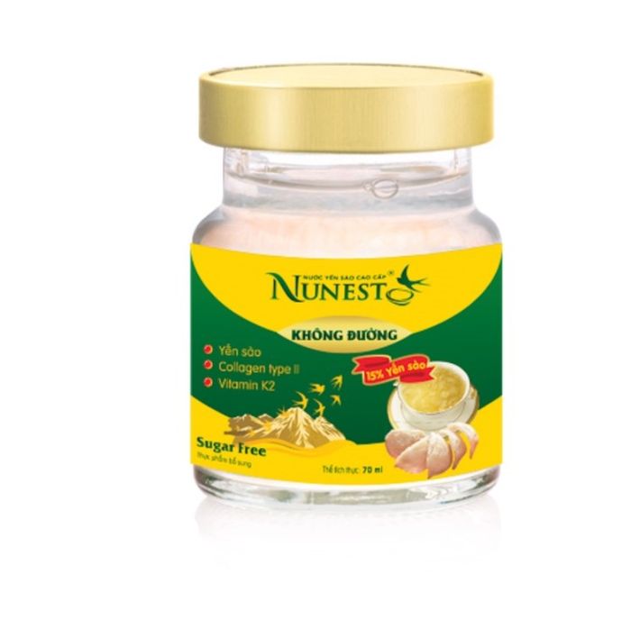 Hình ảnh sản phẩm Nước yến Nunest không đường (ảnh 2)
