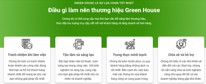 Hình ảnh thực tế về dự án của Green House