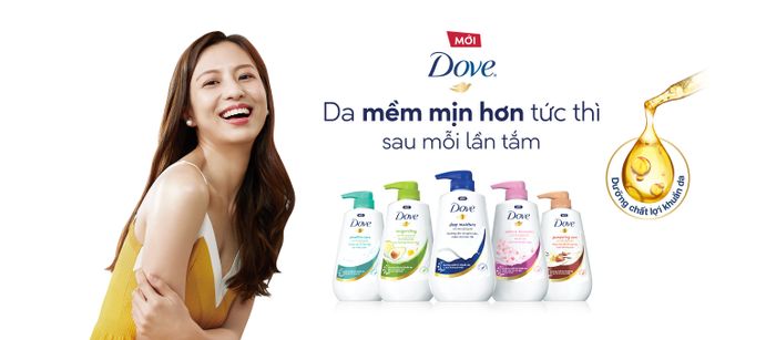 Hình ảnh sữa tắm dưỡng thể Dove chính hãng