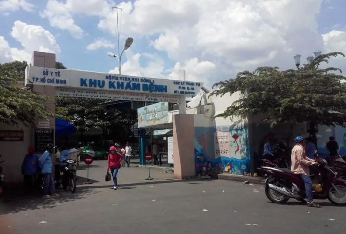 Hình ảnh khu khám bệnh hô hấp tại Bệnh viện Nhi Đồng 1
