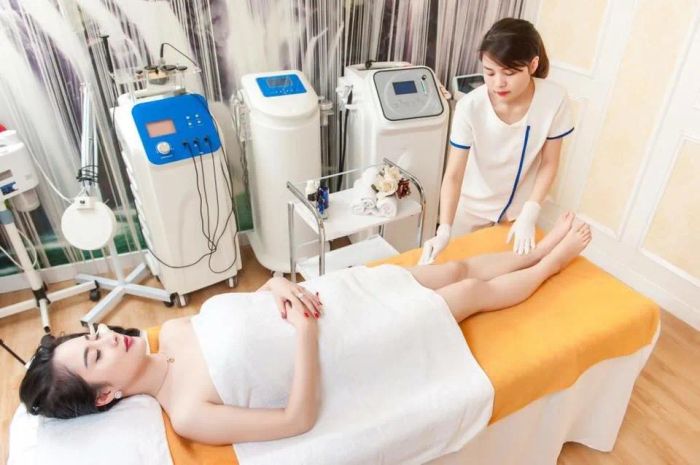 Không gian sang trọng tại Hoài Thương Spa